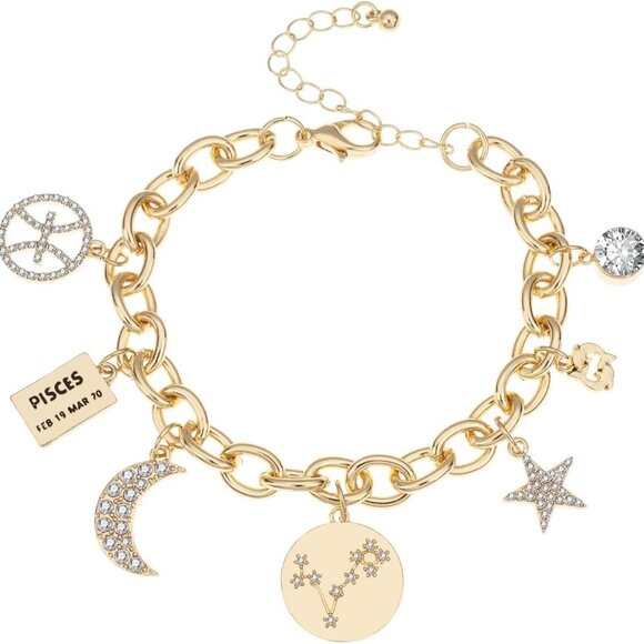Personalization Collection Gold Plated Zodiac Constellation Symbol | Name Plate - Picture 1 of 7